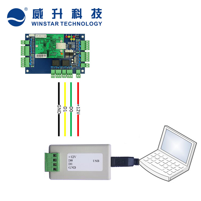 wiegand to USB Virtual COM Port converter